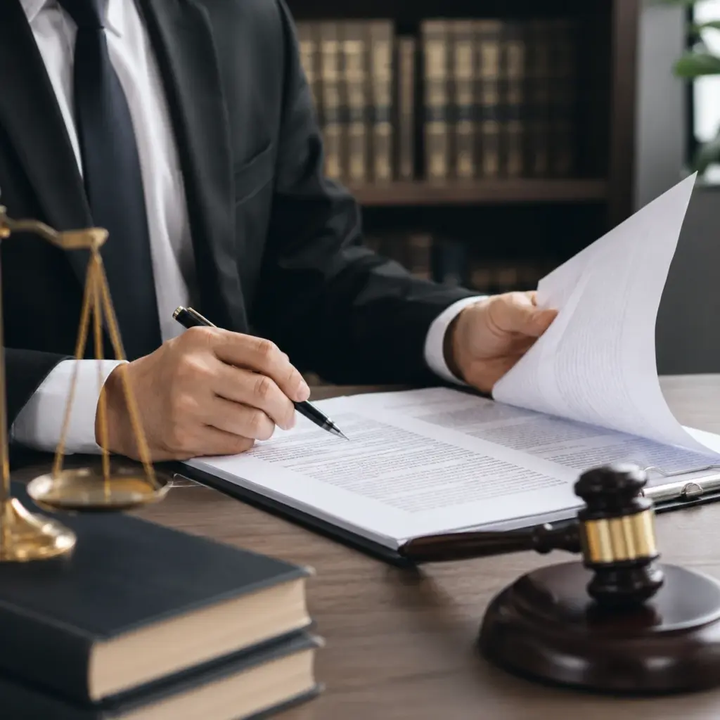 Immigration lawyer preparing appeal against removal order