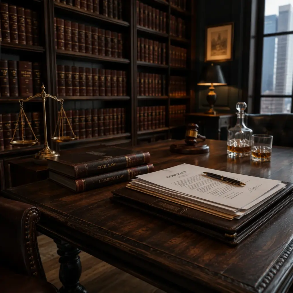 Lawyer preparing criminal rehabilitation application