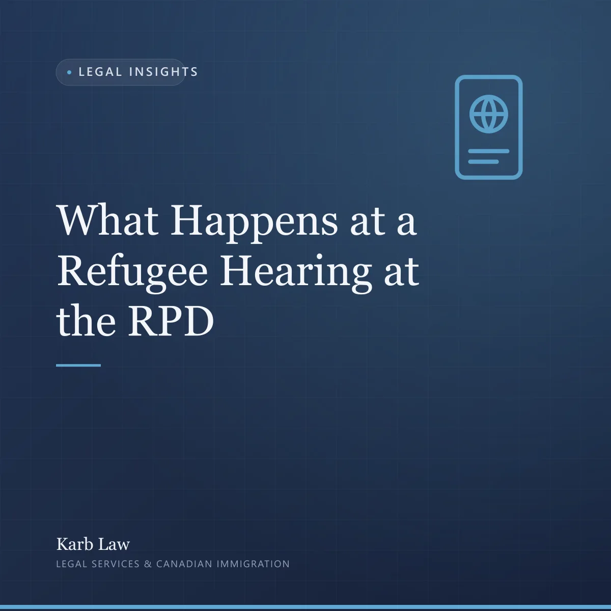 What happens at a refugee hearing at the Refugee Protection Division