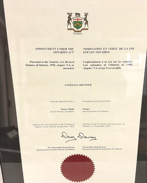 Notary Public for the Province of Ontario — Province of Ontario, 2020