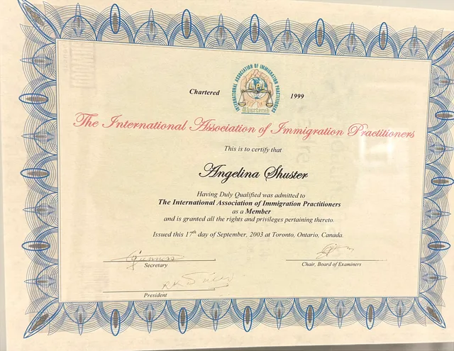 Member — International Association of Immigration Practitioners, 2003
