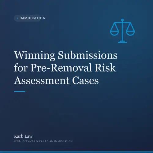 Winning Submissions for Pre-Removal Risk Assessment Cases