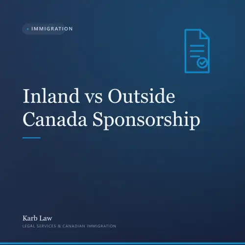 Inland vs Outside Canada Sponsorship