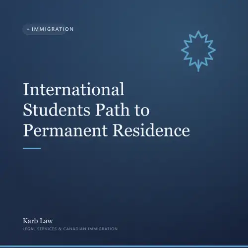 International Students Path to Permanent Residence